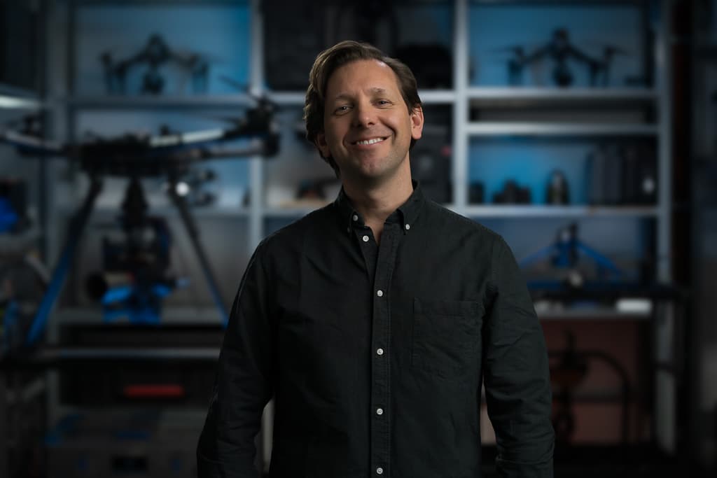 Portrait of Paal Odden, a Motion Air crew member supporting aerial cinematography productions.